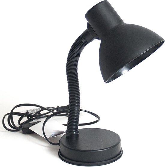 Leuke Zwarte Leeslamp – Bureaulamp – 30x12x16cm – Buigbare leeslampen –  Burolampen –... | bol.com