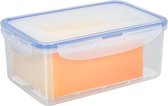 Lock&Lock Kaasdoos - Bewaardoos Kaas - Vershoudbakjes set met deksel - Diepvriesbakjes - Bewaarbakjes - Diepvriesdozen - Vershouddoos - Set van 3 stuks - 1,4 liter - Luchtdicht - Met vochtrooster - Transparant - LocknLock