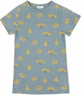 Trixie Nachtjapon Whippy Weasel Meisjes Katoen Blauw Mt 140