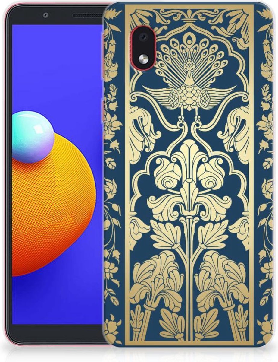 Samsung Galaxy A01 Core TPU Case Beige Flowers