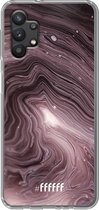 6F hoesje - geschikt voor Samsung Galaxy A32 5G -  Transparant TPU Case - Purple Marble #ffffff
