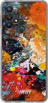 6F hoesje - geschikt voor Samsung Galaxy A32 5G -  Transparant TPU Case - Colourful Palette #ffffff