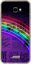 6F hoesje - geschikt voor Samsung Galaxy J4 Plus -  Transparant TPU Case - Love is Love #ffffff