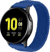 Bandje Voor Samsung Galaxy Watch Nylon Gevlochten Solo Band - Atlantische Blauw - Maat: 22mm - M - Horlogebandje, Armband