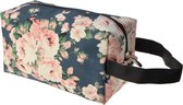 Melady Toilettas Dames 24*13 cm Meerkleurig Polyester Rechthoek Bloemen Make Up Tasje Make-Up Etui