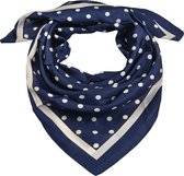 Melady Sjaal Dames Print MLSC0413BL 90*90 cm - Blauw Synthetisch Shawl DamesSjaal