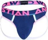 Andrew Christian CoolFlex Active Modal Brief Jock w/ Show-It Navy - MAAT XL - Heren Ondergoed - Jockstrap voor Man - Mannen Jock
