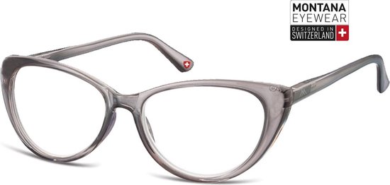 Montana Eyewear MR64F Leesbril Vlindermontuur +3.50 - Glanzend Grijs |  bol.com