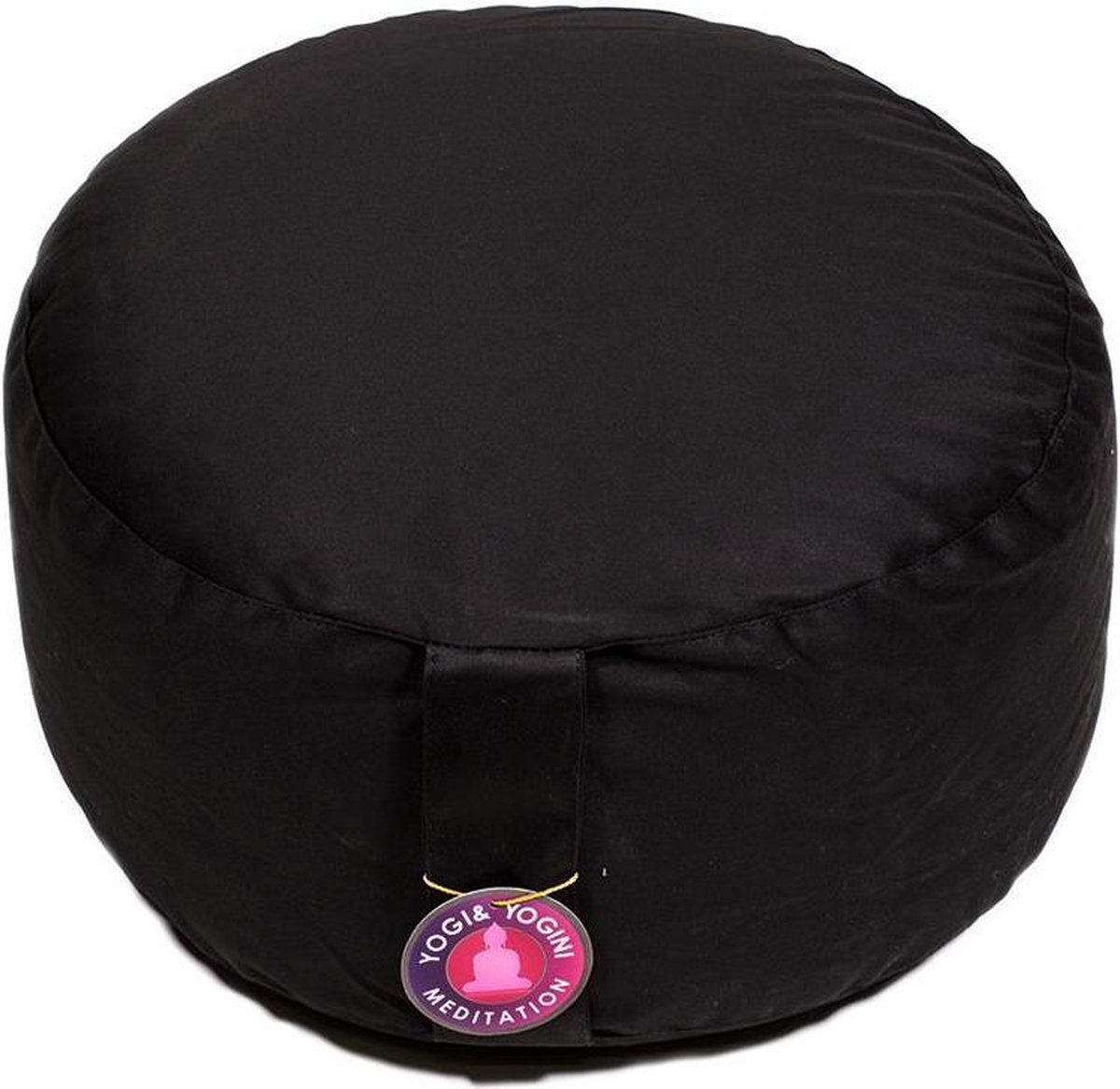 Bol.com Meditatiekussen Zwart extra hoog - 36 x 22 cm - 3500g aanbieding