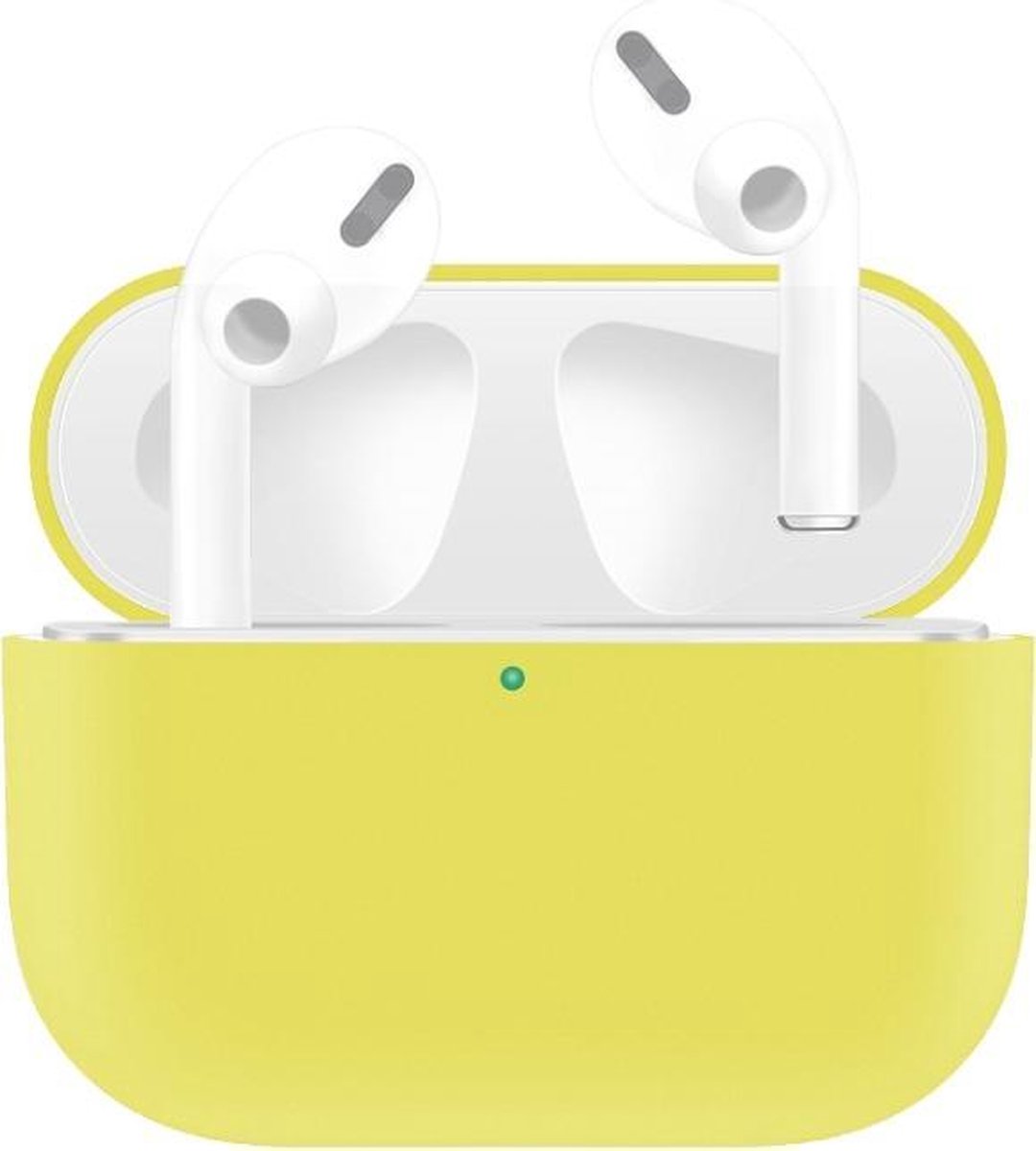 By Qubix - AirPods Pro Solid series - Siliconen hoesje - Geel