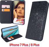 EmpX Telefoonhoesje - Book Case - Geschikt Voor Apple IPhone 8 Plus - Zwart