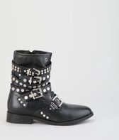 Buffalo Winter Sky Bootie Buckle Studs Zwart - Maat 36