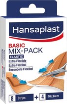 Hansaplast Basic Mix Pack Elastic 12 stuks