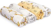 Bamboe doeken voor baby's set 4 stuks - 4 x hydrofieldoek om borstvoeding te inbakeren, inbakeren doek spuugdoek borstvoedingsdoek - milieuvriendelijk - vrij van schadelijke stoffen