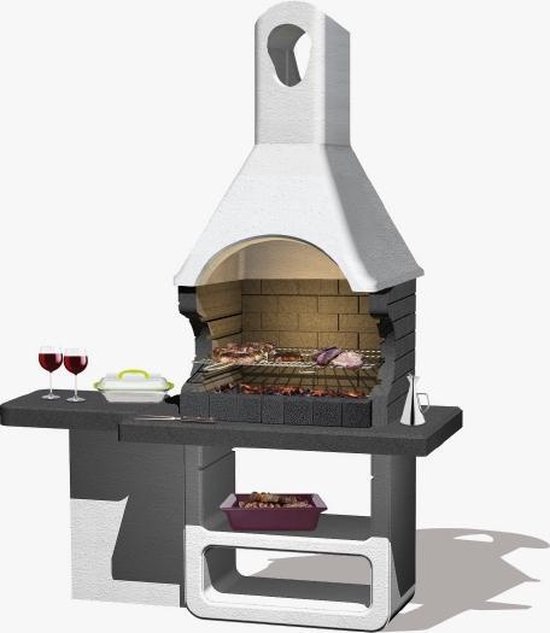 voorkomen huren Glad Sarom Fuoco - Betonnen barbecue - ULISSE- Houtskool -170 x 64 x 232 cm |  bol.com