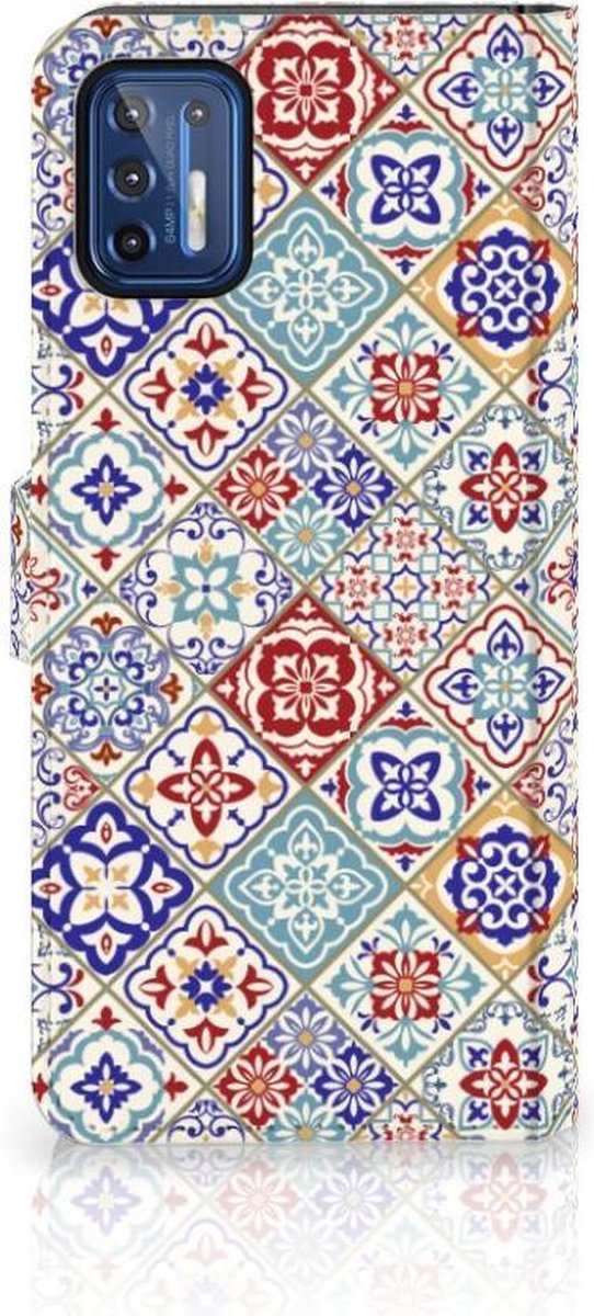 Motorola Moto G9 Plus Bookcase Tiles Color