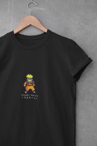 Uzumaki Naruto Pixel Anime Manga T-Shirt - Maat S - Merch Merchandise Ninja Boruto