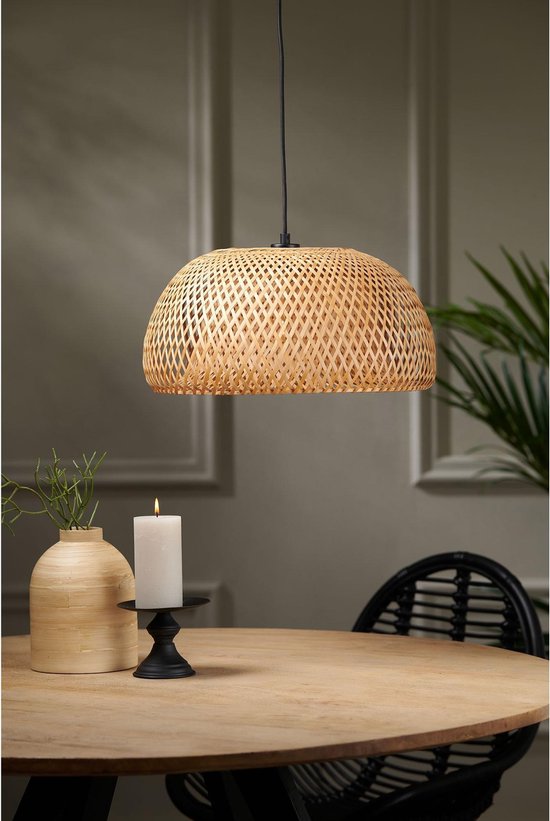 Light & Living Hanglamp Timeo - Bamboe - Ø44cm - Landelijk - Hanglampen  Eetkamer,... | bol