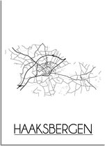 Haaksbergen Plattegrond poster A3 poster (29,7x42cm) - DesignClaud