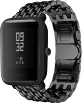 Xiaomi Amazfit Bip stalen draak band - zwart - 42mm