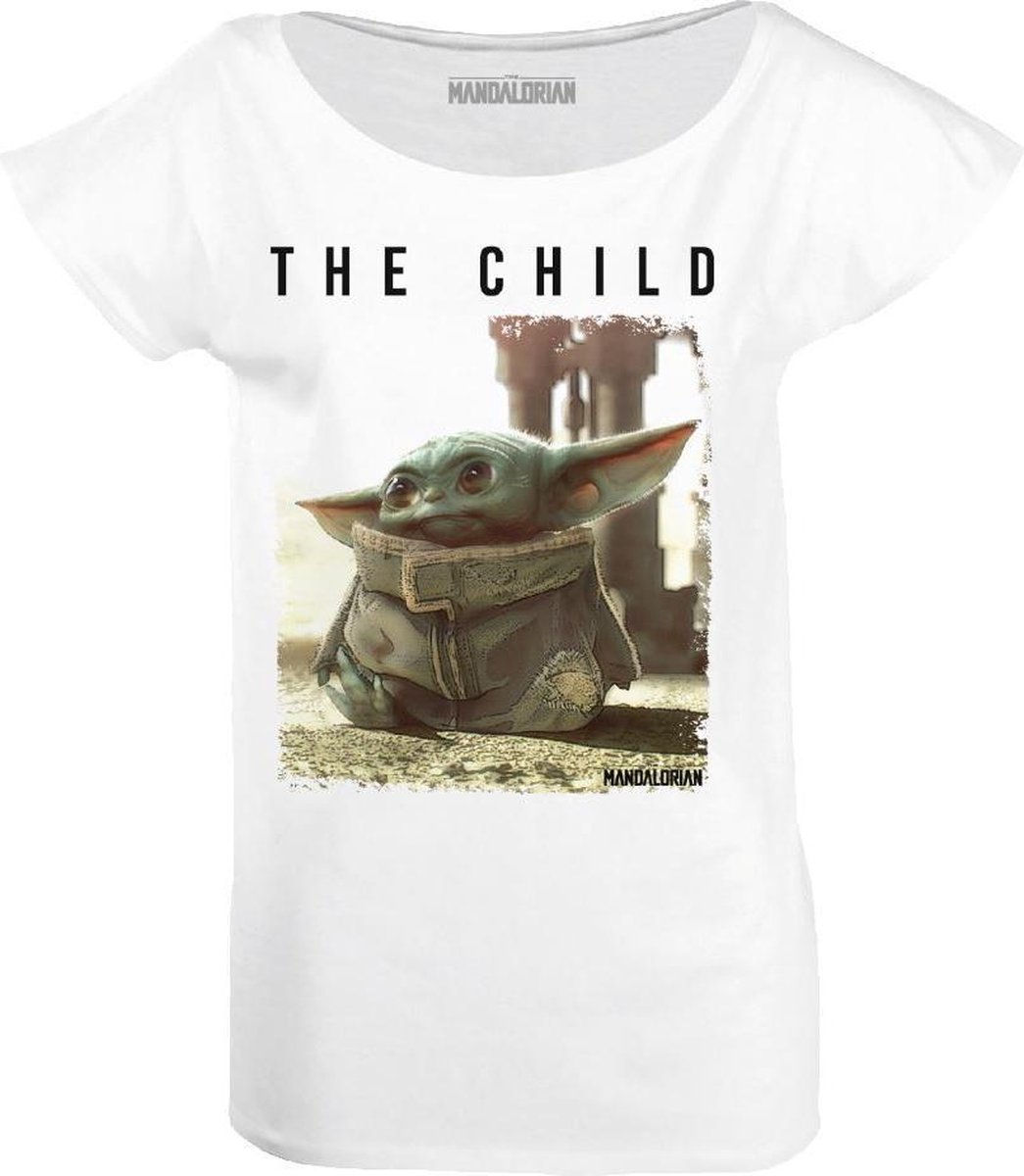 The Mandalorian - White Women's T-shirt The Child Logo - L