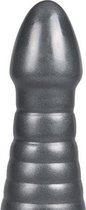 Rockeye Grote Stevige Dildo - Gun Metal - Kleine ribbels