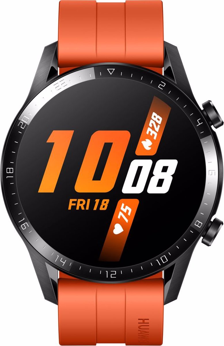 HUAWEI WATCH GT 2 - Smartwatch - 46 mm - 2 weken batterijduur - Orange |  bol.com