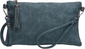 Beagles Clutch / Schoudertasje Snake Navy Blauw