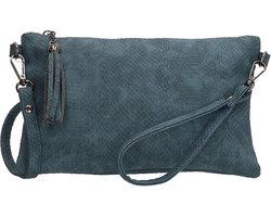 foto van Beagles Clutch / Schoudertasje Snake Navy Blauw