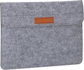 relaxdays laptophoes - 13 inch - laptopsleeve - tablethoes - beschermhoes laptop - vilt antraciet