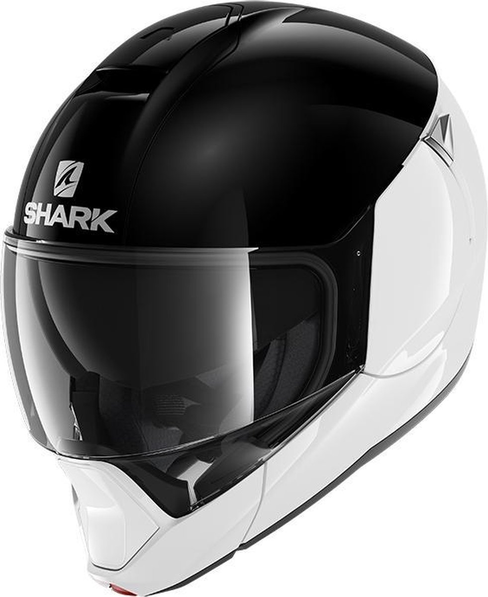 SHARK motor & scooter systeemhelm EVOJET DUAL BLANK Wit Zwart Wit