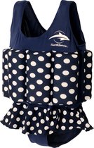 Konfidence Drijfpak Polka Dot Junior Lycra Navy Mt 4-5 Jaar
