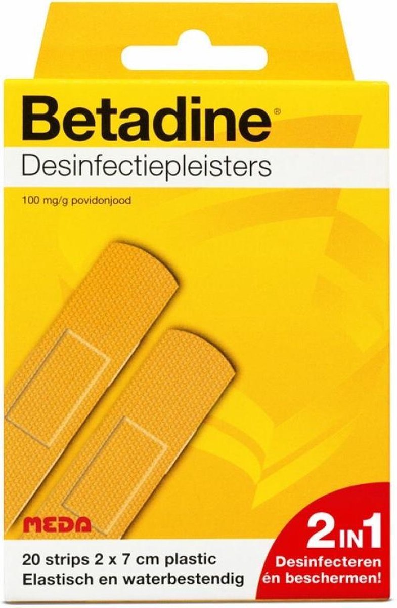 Betadine Desinfect - 20 stuks - Pleisters