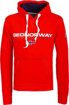 Geographical Norway Sweatshirt Heren Trui Rood Golivier - S