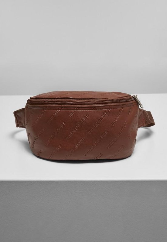 Urban Classics - Synthetic Leather Hip Bag brown one size Heuptasje - Bruin