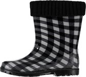 Xq Footwear Regenlaarzen Junior Rubber Zwart/wit Maat 36