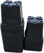 Kweekpot zwart - 10x10x10cm (25 stuks)
