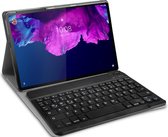 QWERTZ Premium Bluetooth Keyboard Cover voor Lenovo Tab P11 Pro - zwart