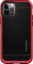 Spigen - iPhone 12 Pro Hoesje - Back Case Neo Hybrid Rood