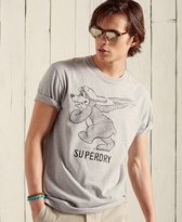 Superdry Heren tshirt Ruimvallend military T-shirt met grafische print