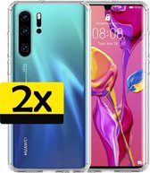 Huawei P30 Pro Hoesje Transparant Siliconen - Huawei P30 Pro Case - Huawei P30 Pro Hoes Transparant - 2 Stuks