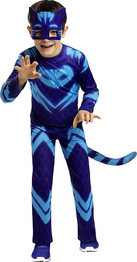 FUNIDELIA PJ Masks Catboy kostuum voor jongens - 7-9 jaar (134-146 cm)