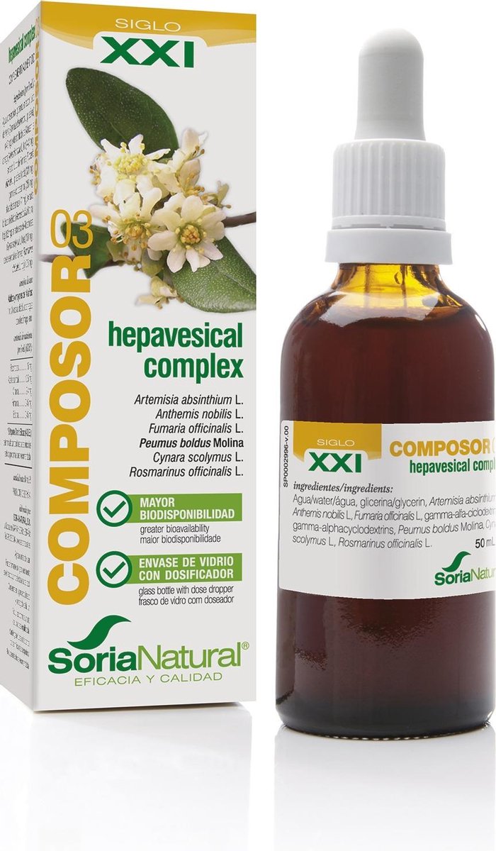 Soria Natural Composor 03 Hepavesical Complex 50 Ml