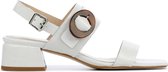 Stefano Lauran Vrouwen Leren Croco Sandalen / Damesschoenen S1039 - Wit - Maat 40