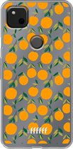 6F hoesje - geschikt voor Google Pixel 4a -  Transparant TPU Case - Oranges #ffffff