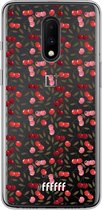 6F hoesje - geschikt voor OnePlus 7 -  Transparant TPU Case - Cherry's #ffffff