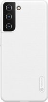 Nillkin - Samsung Galaxy S21 Hoesje - Super Frosted Shield - Back Cover - Wit