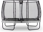EXIT Elegant Premium trampoline rechthoek 244x427cm met Deluxe veiligheidsnet - grijs