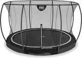 EXIT Black Edition inground trampoline rond ø366cm - zwart