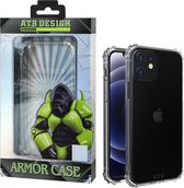 Atouchbo Armor Case iPhone 12 en iPhone 12 Pro hoesje transparant - Military